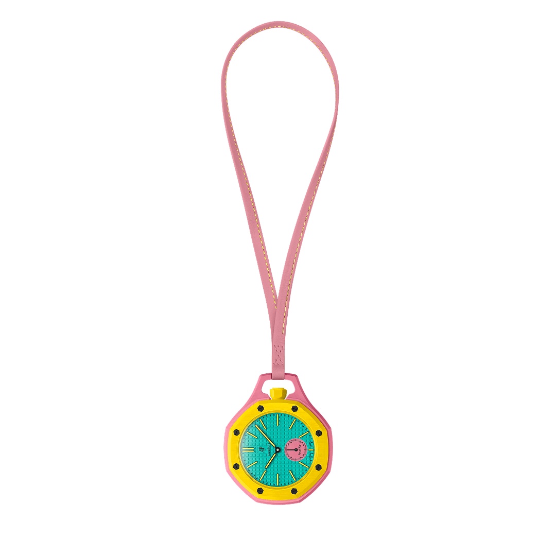 Swatch Royal Pop Otg Roz — Pink · Yellow · Teal (Warhol Marilyn) pocket watch